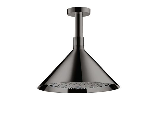 AXOR-HG-AXOR-Showers-Front-Kopfbrause-240-2jet-mit-Deckenanschluss-Polished-Black-Chrome-26022330 gallery number 1